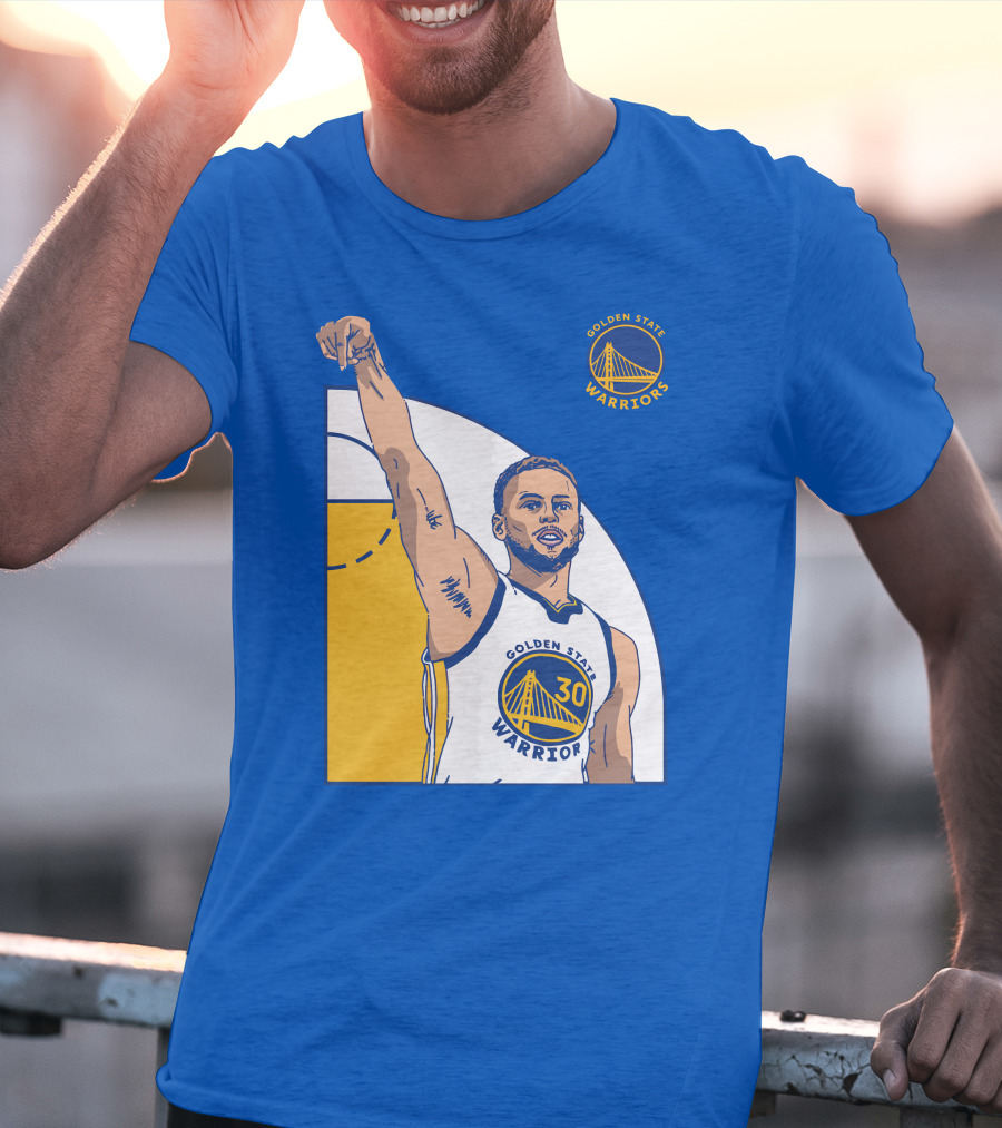 Stephen Curry Golden State Warriors NBA Royal 30 T-Shirt