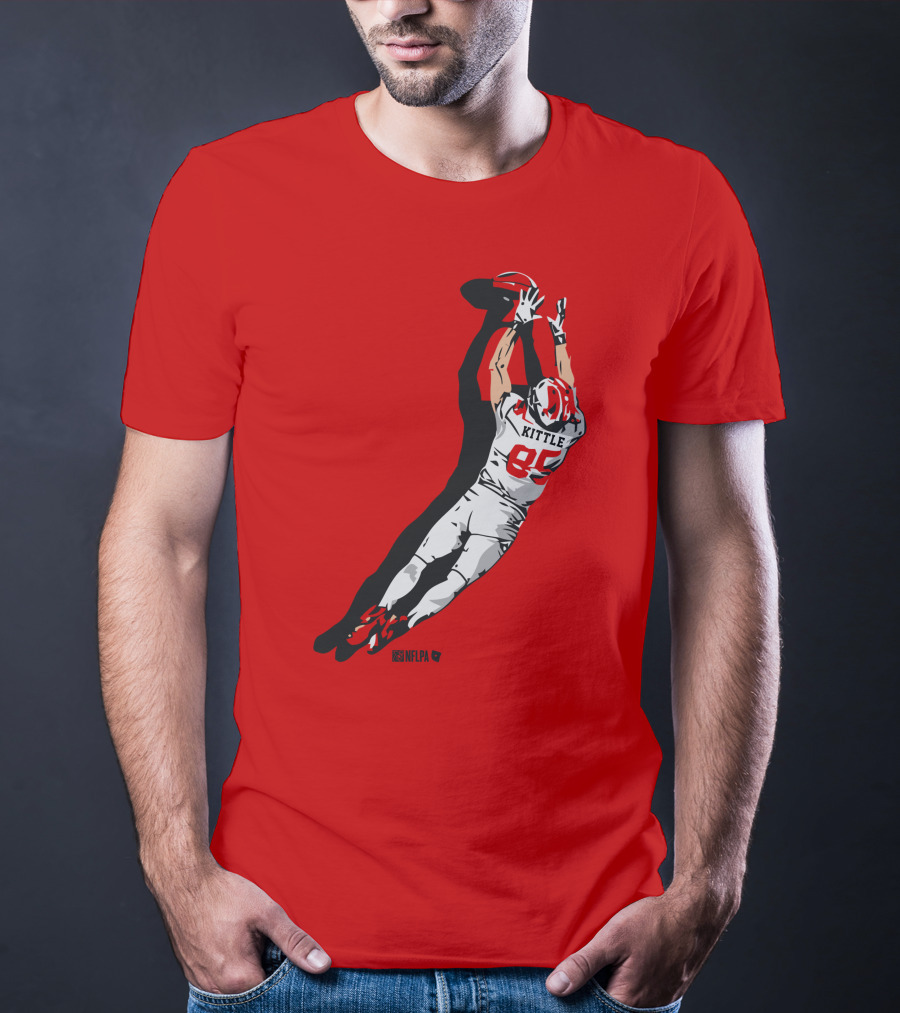 George Kittle 85 NFLPA The Grab Football Catch T-Shirt