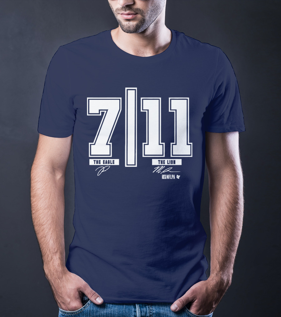Trevon Diggs And Micah Parsons 7 11 The Eagle The Lion NFLPA T-Shirt