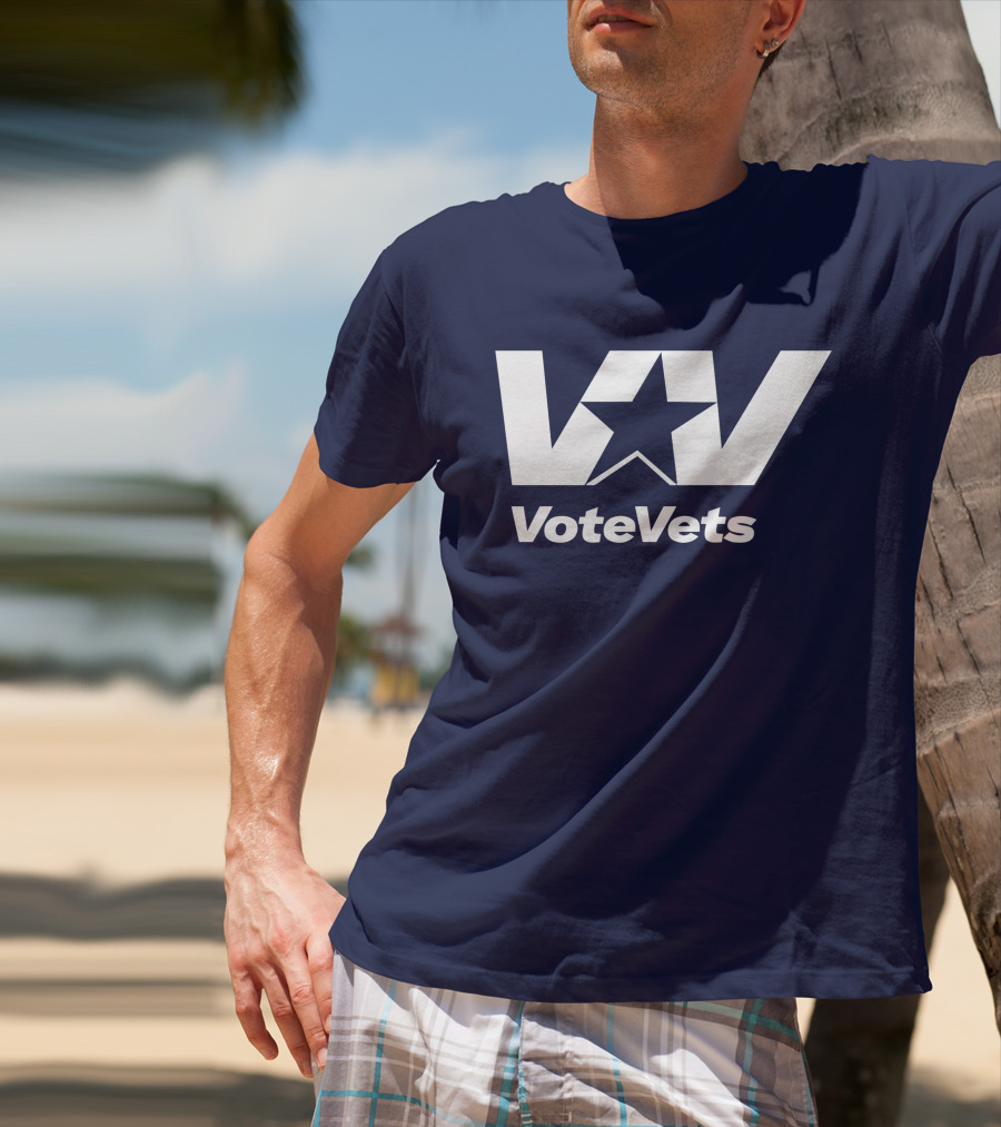 VoteVets Star Logo Promoting Veterans Engagement T-Shirt