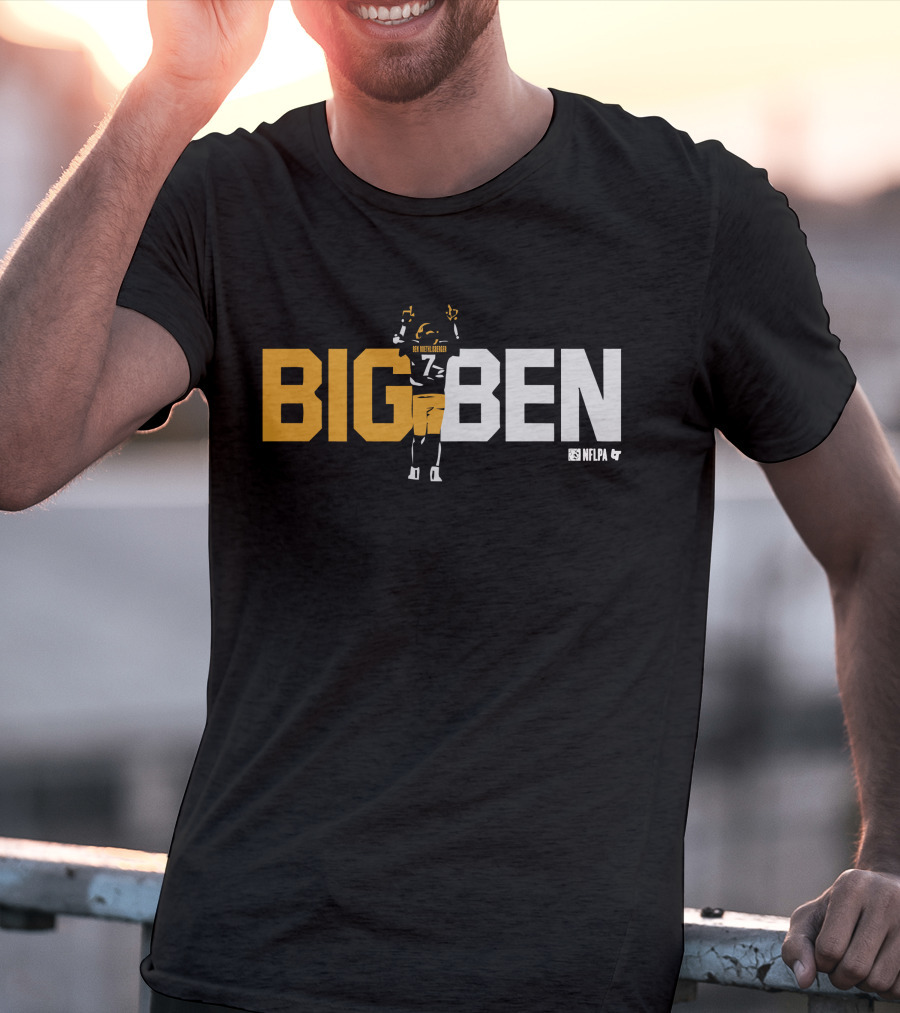 BIG BEN Ben Roethlisberger One Last Time NFLPA T-Shirt
