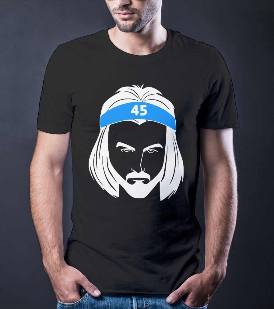 Brady Manek Tar Heel 45 Headband T-Shirt