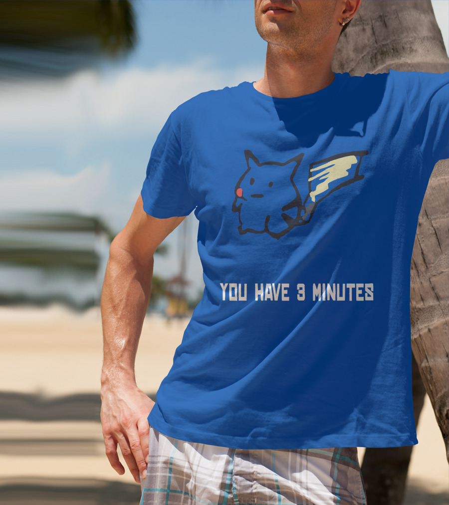 You Have 3 Minutes Pikachu Inspired Joke T-Shirt