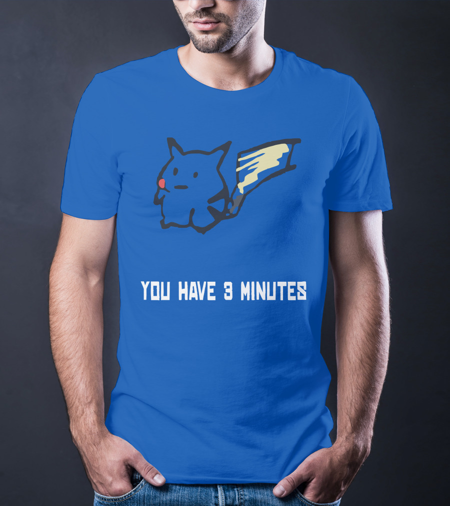 You Have 3 Minutes Pikachu Inspired Joke T-Shirt