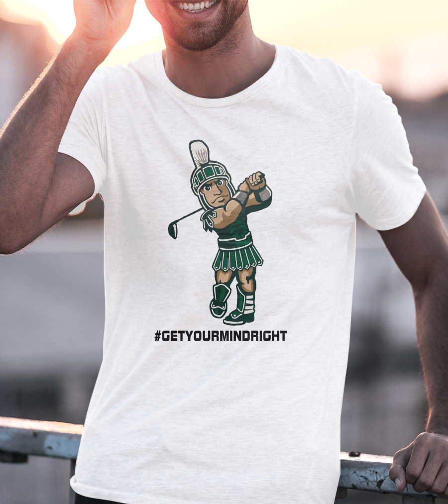 Spartan Womens Golf #GetYourMindRight Iconic Athlete Focus T-Shirt