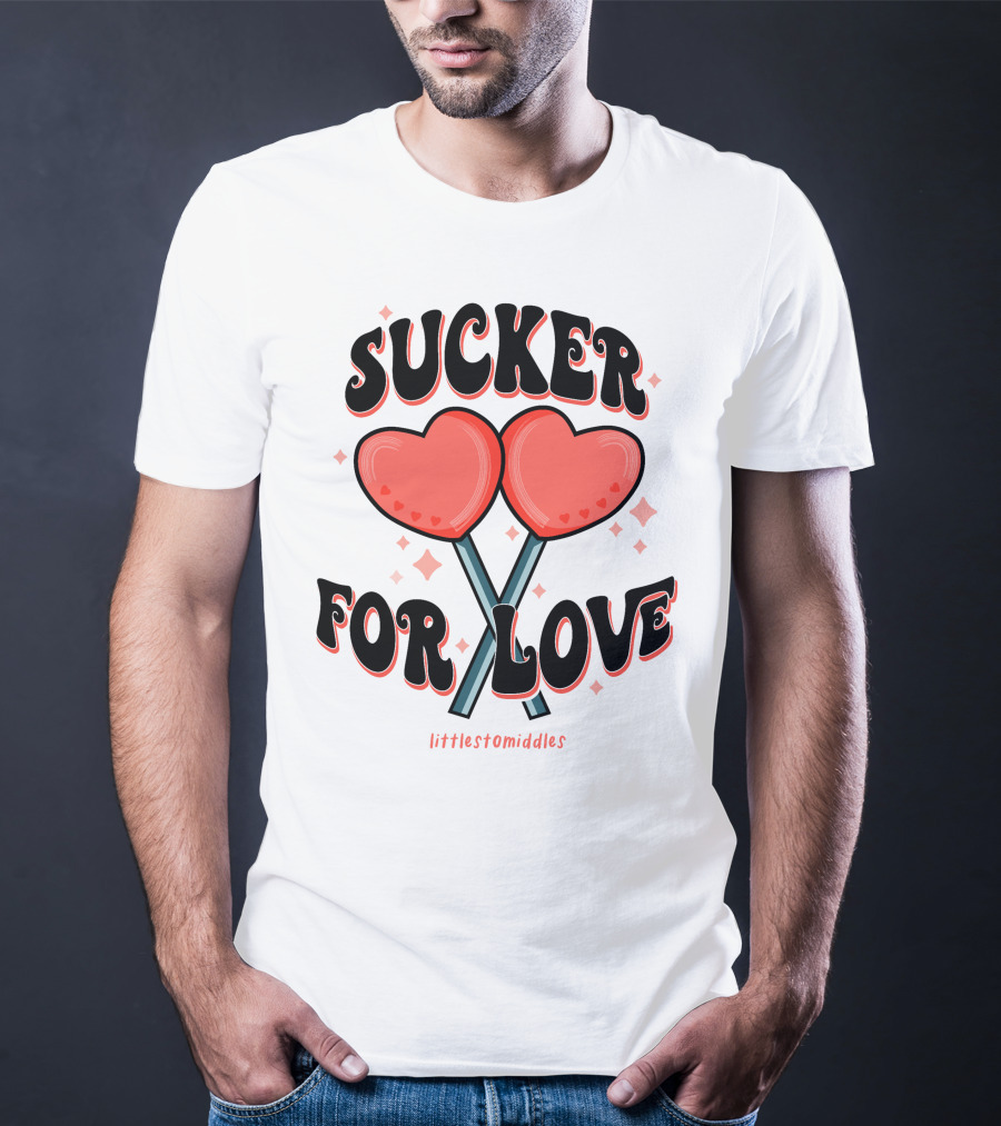 Sucker For Love Heart Lollipops Littlestomiddles T-Shirt