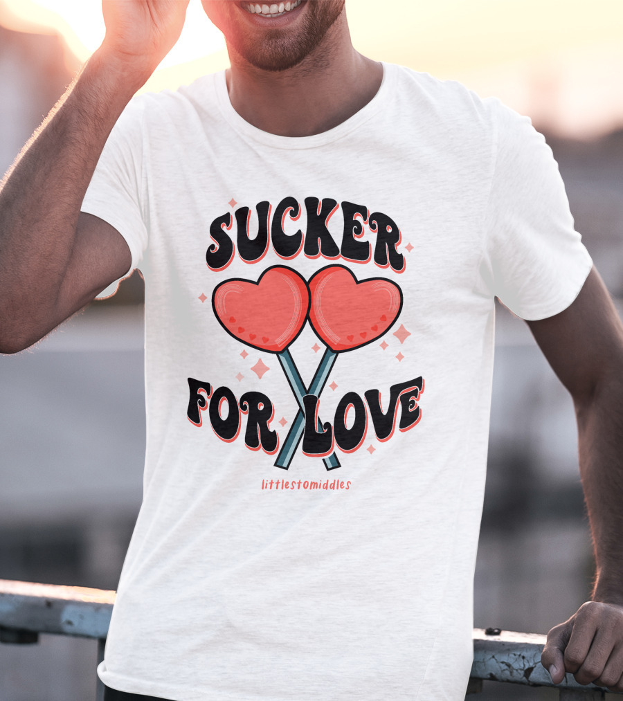 Sucker For Love Heart Lollipops Littlestomiddles T-Shirt