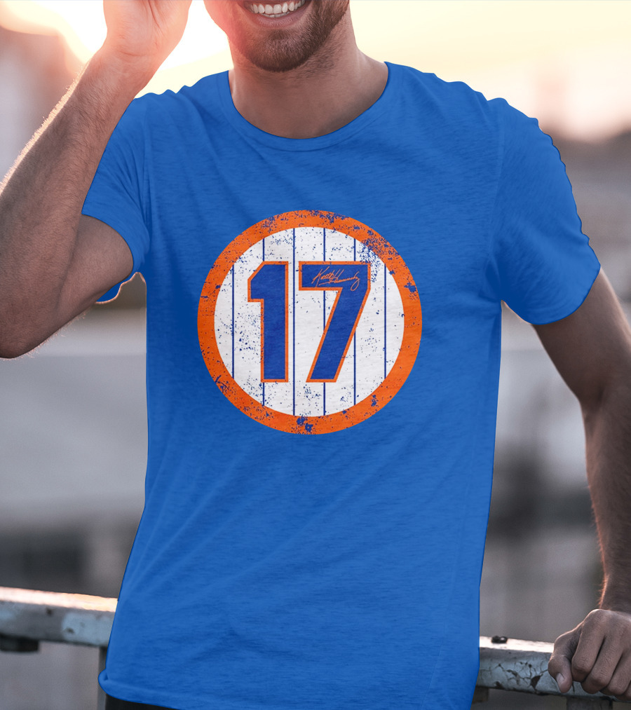 Keith Hernandez 17 New York Mets Jersey Number Signature Classic T-Shirt