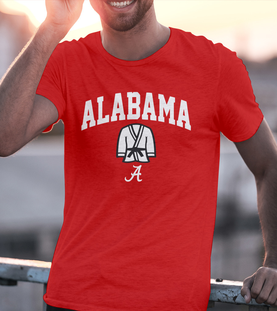 Alabama Kimono Logo With Football Script 'A' T-Shirt