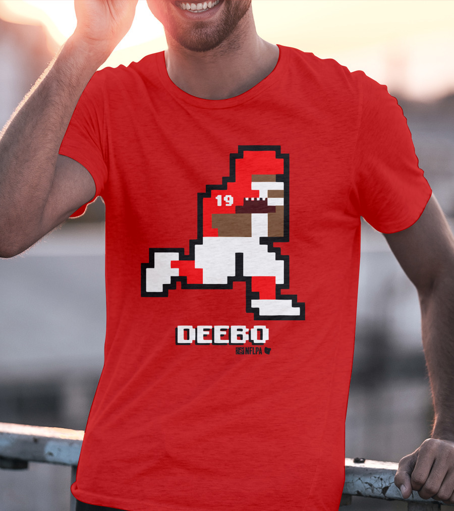 Deebo Samuel 8-Bit Retro NFLPA Number 19 Football T-Shirt
