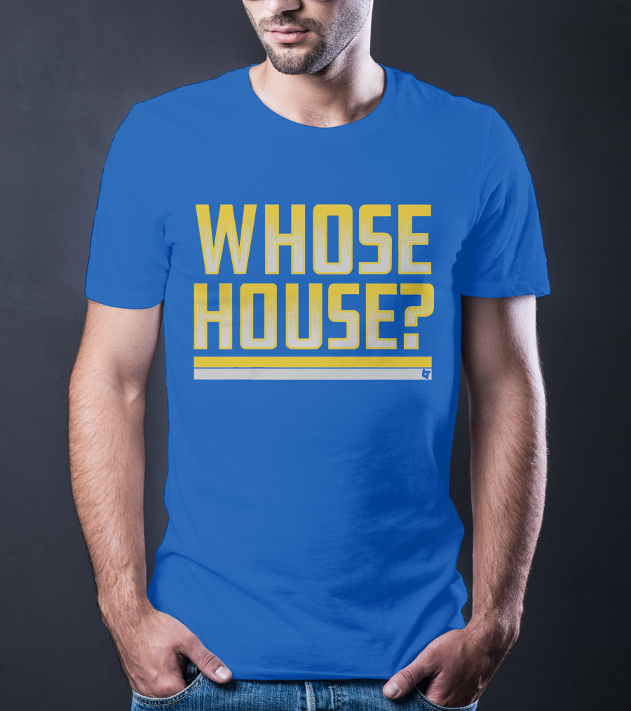 Los Angeles Rams Whose House Blue T-Shirt