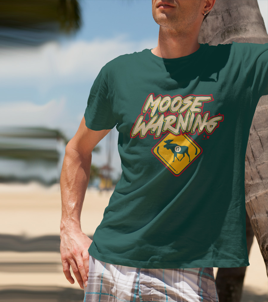 Moose Warning 17 Marcus Foligno T-Shirt