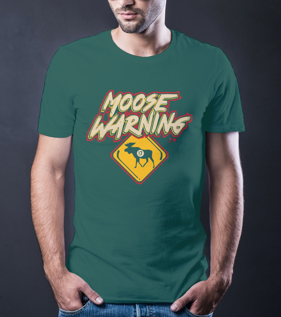 Moose Warning 17 Marcus Foligno T-Shirt
