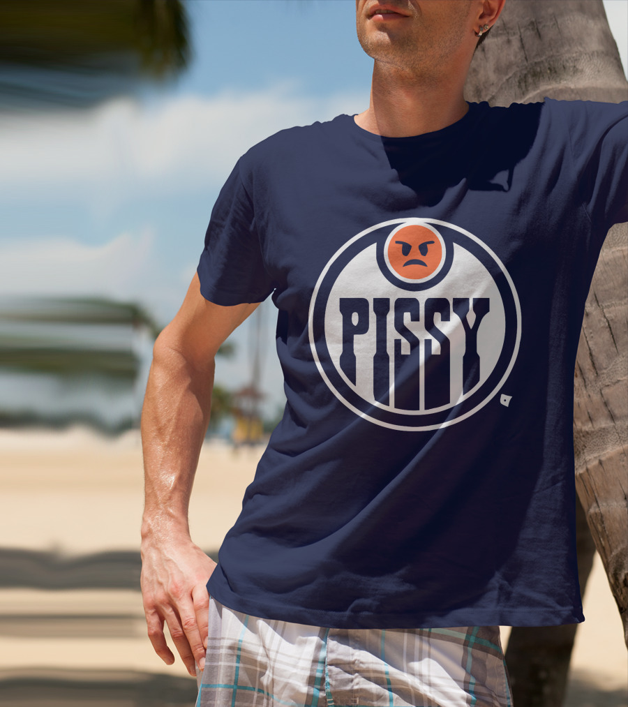 Pissy Emoticon Oilers T-Shirt