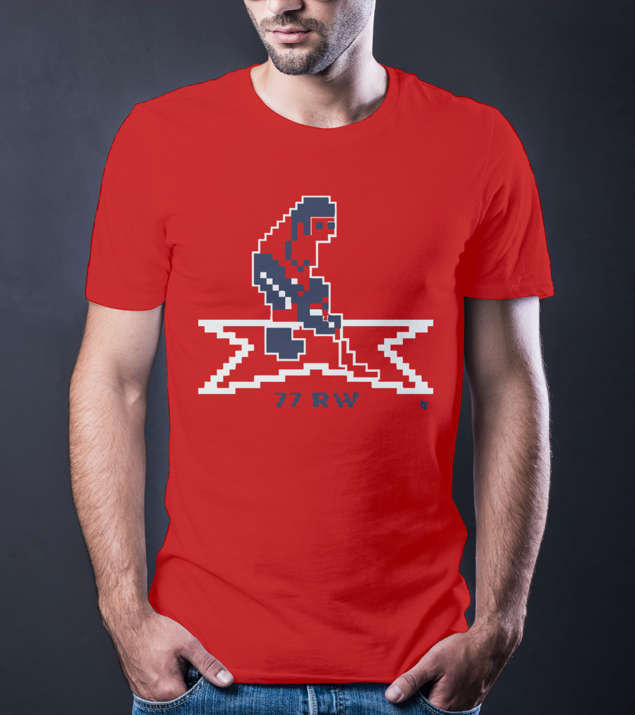 T.J. Oshie 77 RW Throwback Hockey Pixel T-Shirt