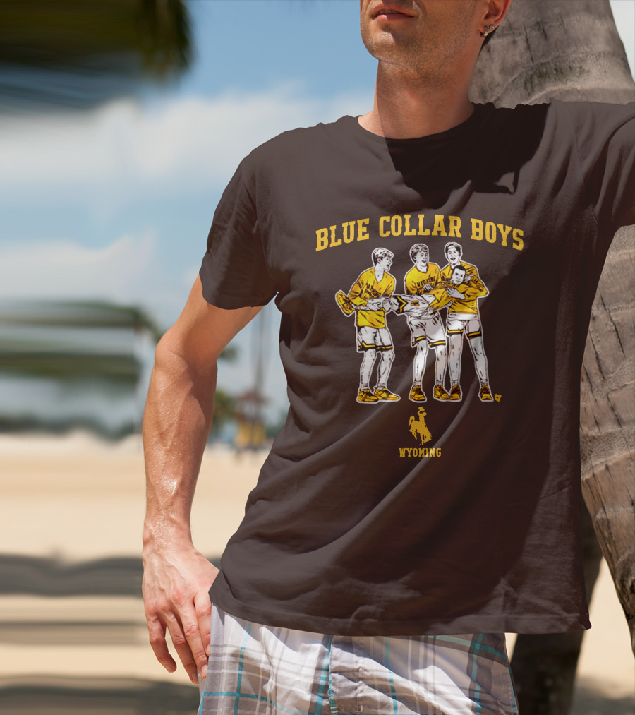Blue Collar Boys Wyoming Basketball Team T-Shirt