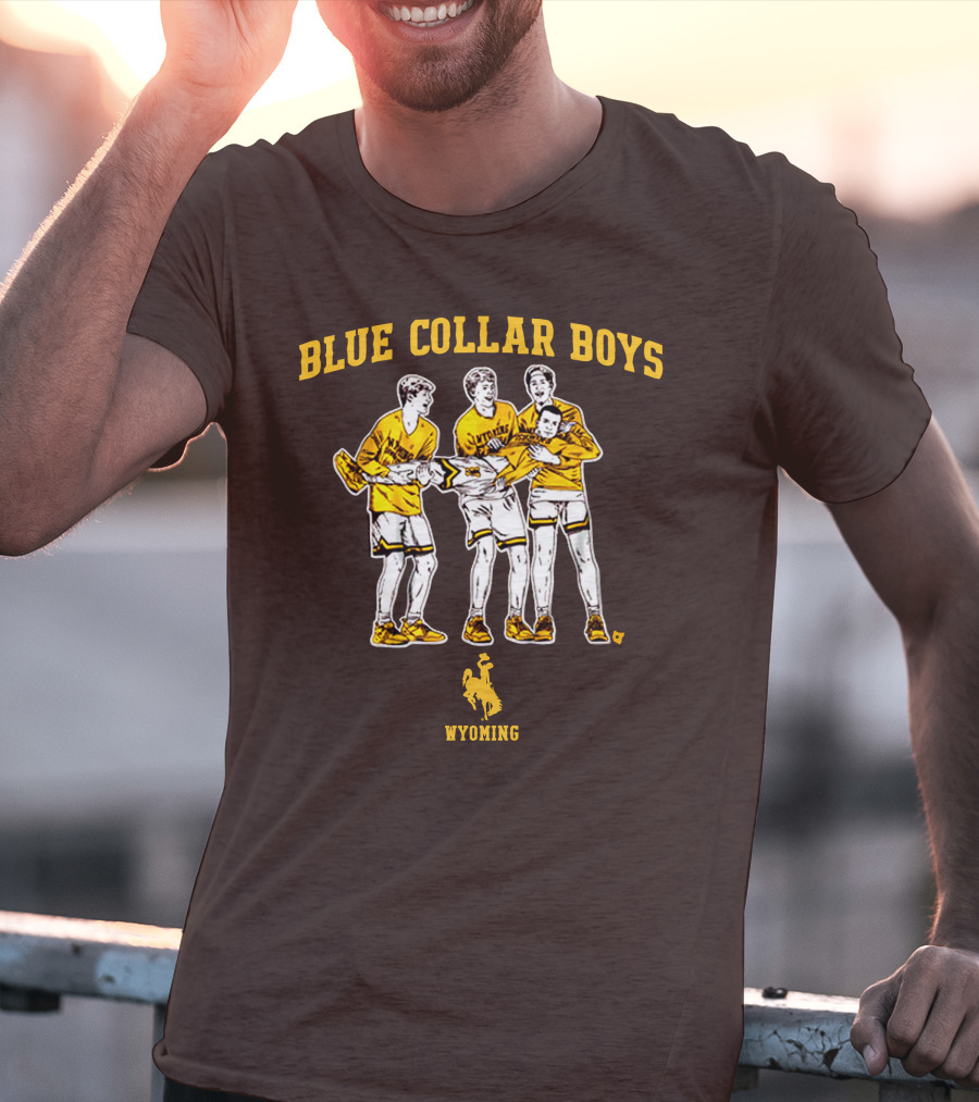 Blue Collar Boys Wyoming Basketball Team T-Shirt