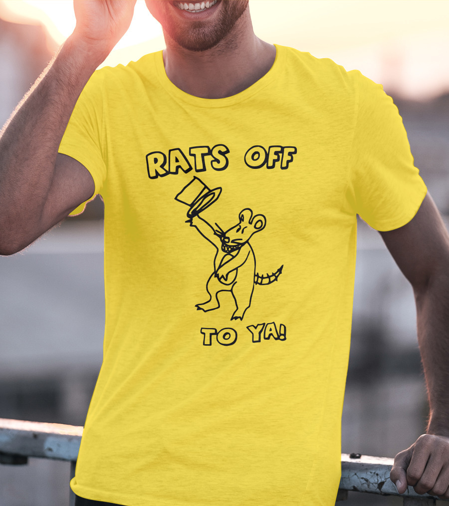 Rats Off To Ya Dancing Rat Top Hat T-Shirt