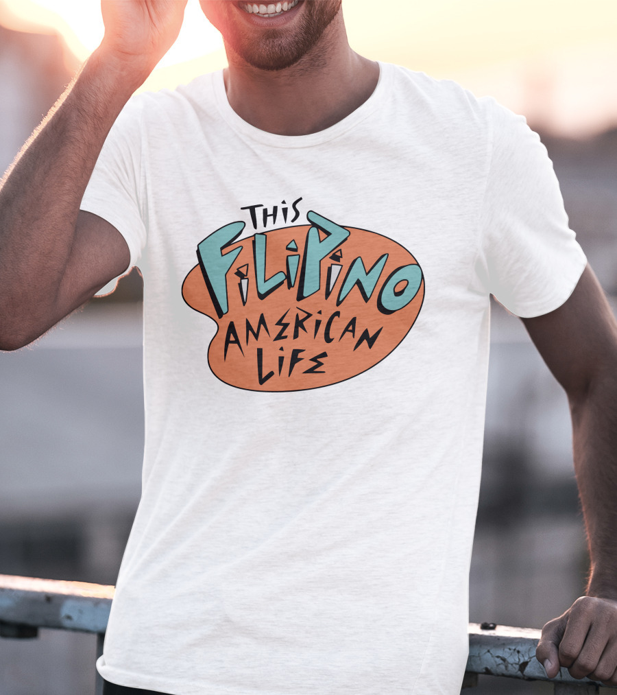 This Filipino American Life TFAL Retro Vibe Text T-Shirt