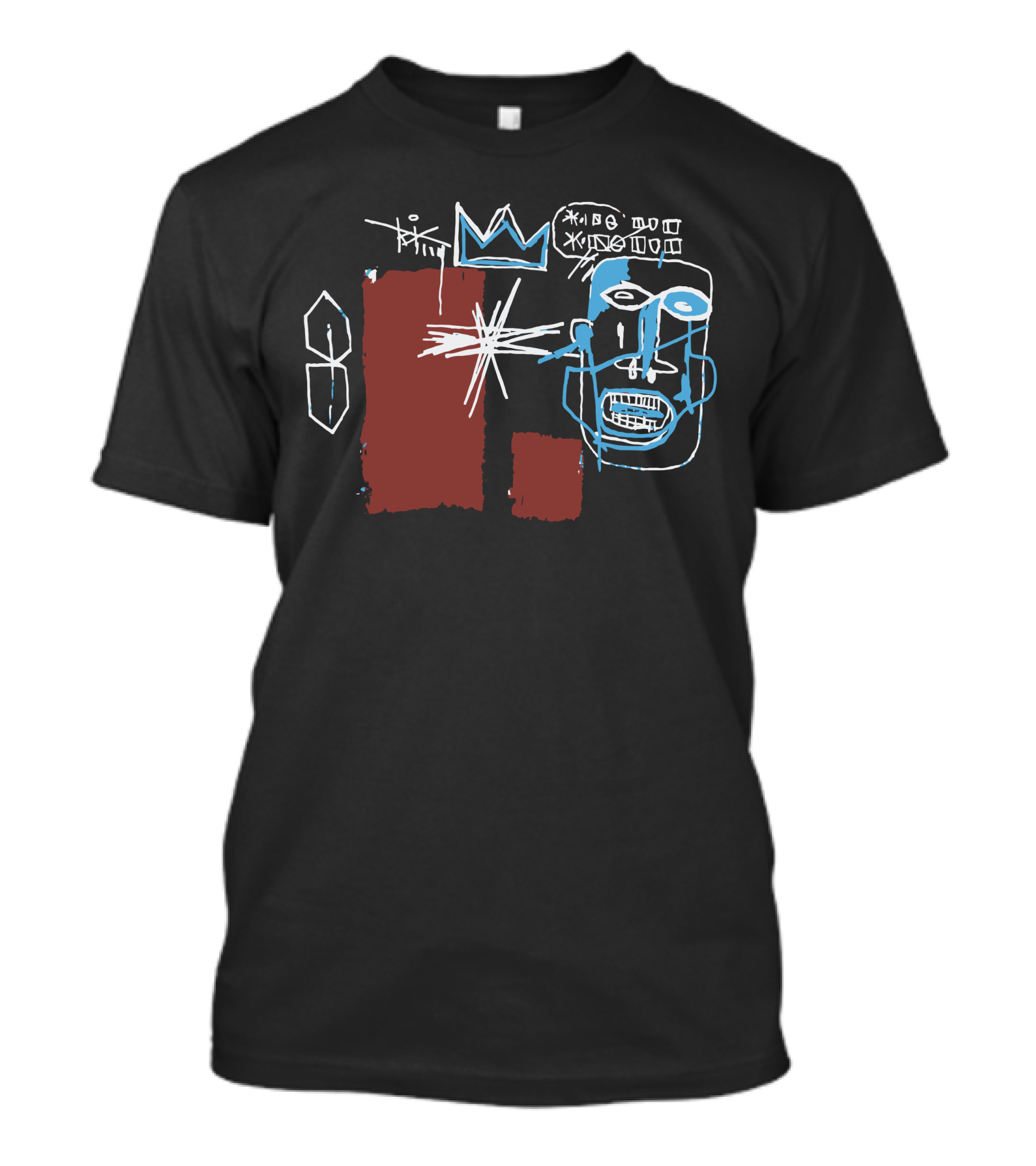 Louis Converse X Basquiat Crown Mask Geometric X Signos T-Shirt