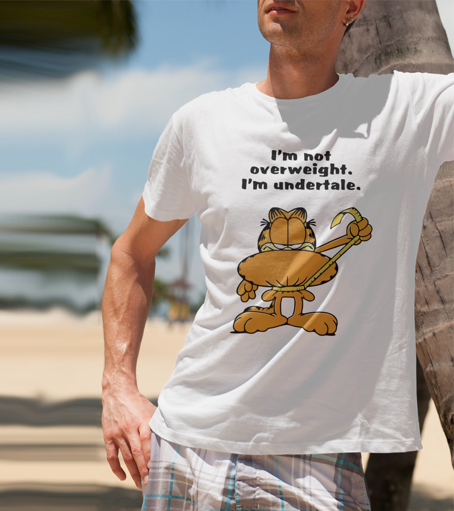 I'm Not Overweight I'm Undertale Garfield Image T-Shirt