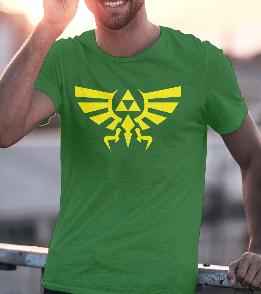 Triforce Hylian Crest And Cargo Shorts T-Shirt