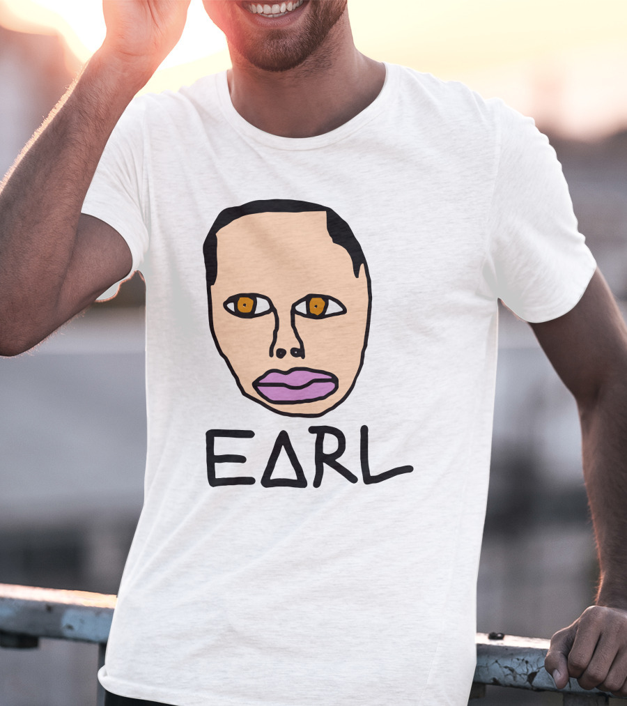 Earl Sweatshirt Odd Future Free Earl Face Drawing T-Shirt