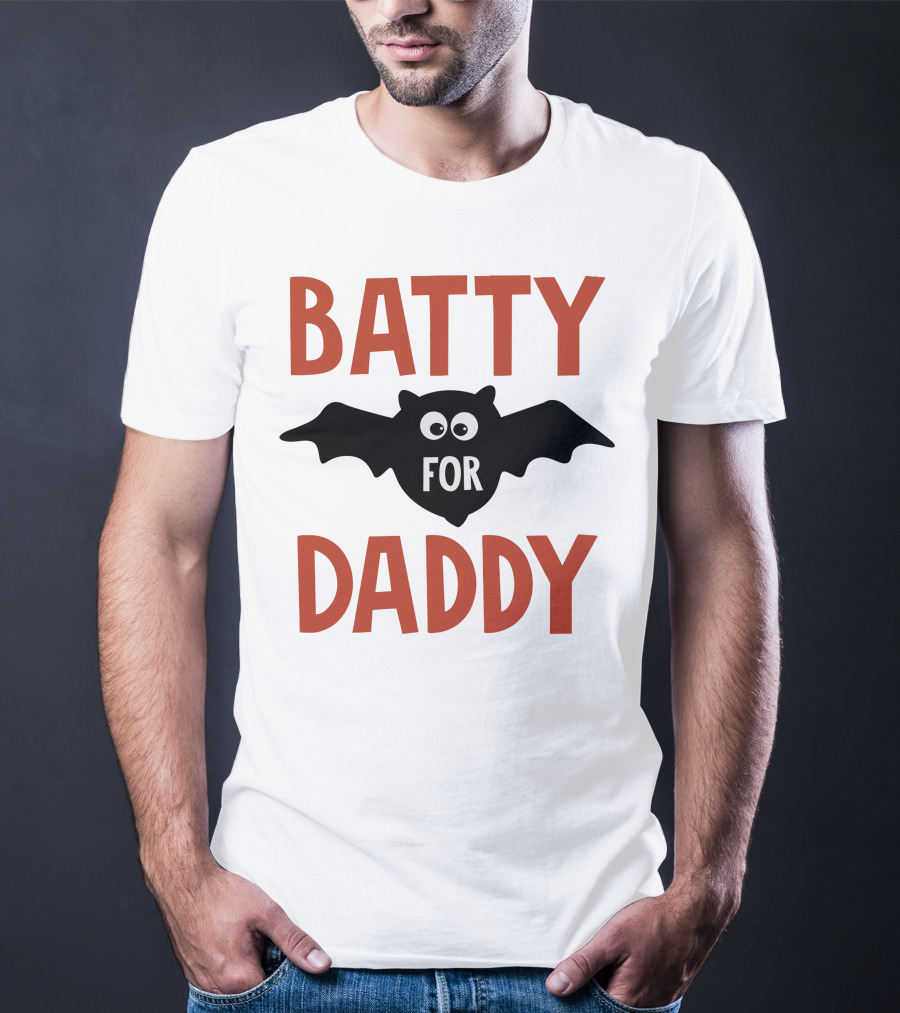 Batty For Daddy Halloween T-Shirt