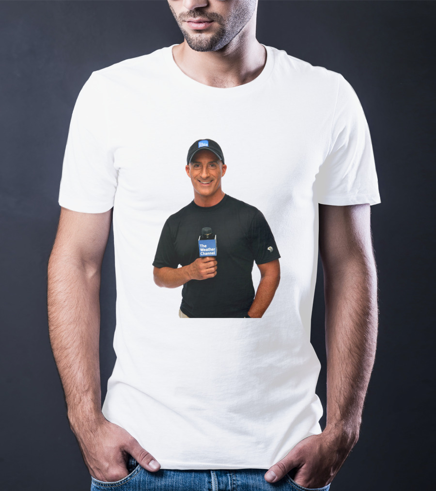 Jim Cantore The Weather Channel Mic And Cap T-Shirt