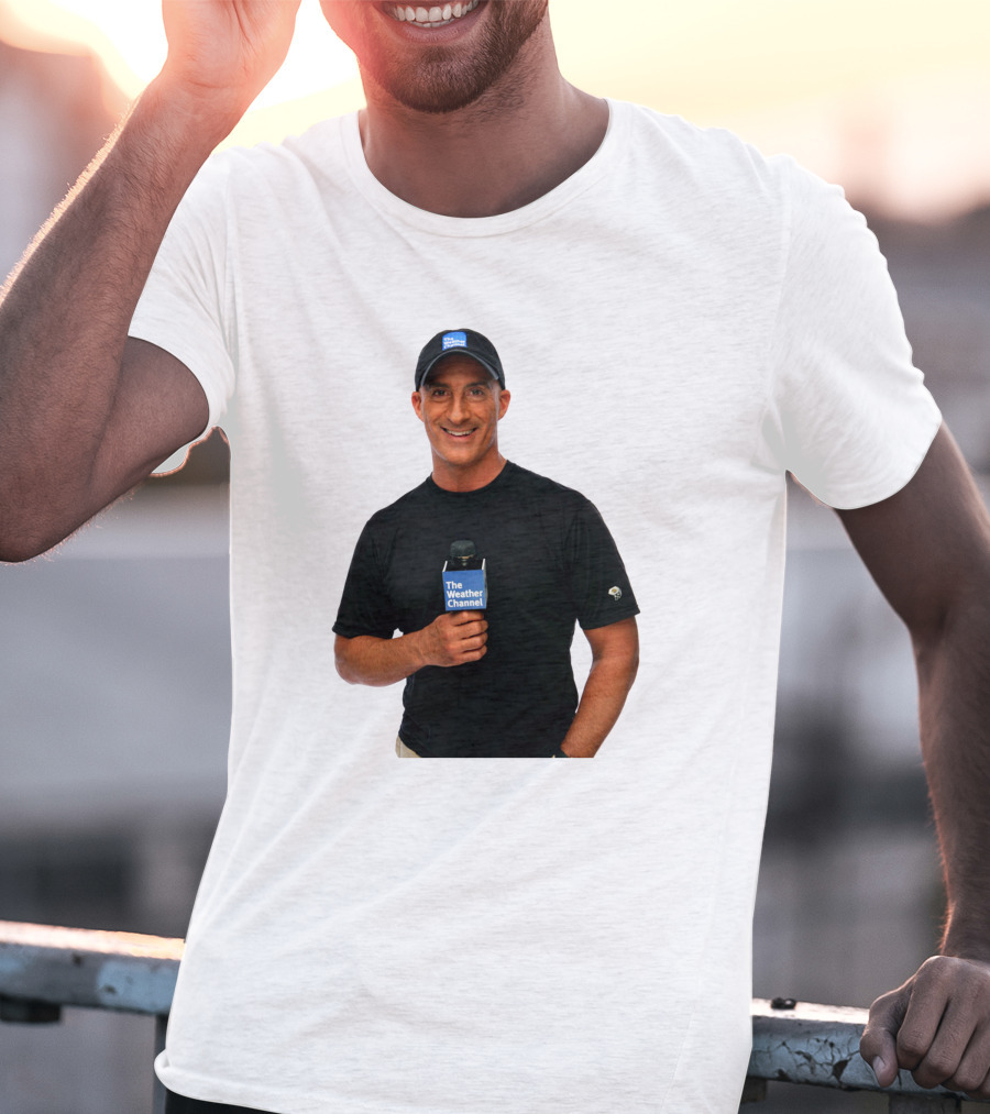 Jim Cantore The Weather Channel Mic And Cap T-Shirt