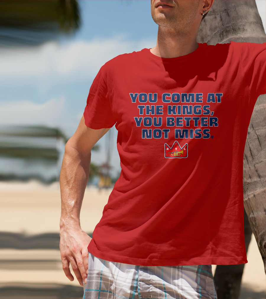 You Come At The Kings Crown Symbol Bold Warning T-Shirt