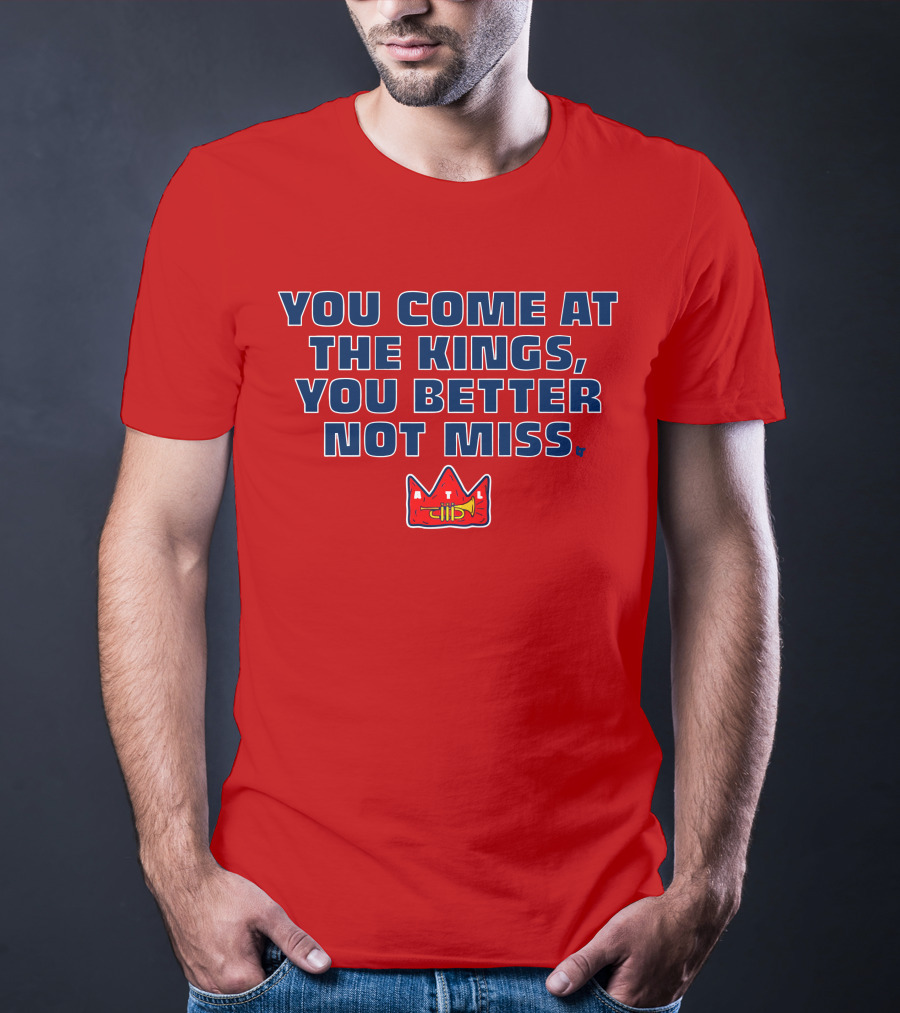 You Come At The Kings Crown Symbol Bold Warning T-Shirt