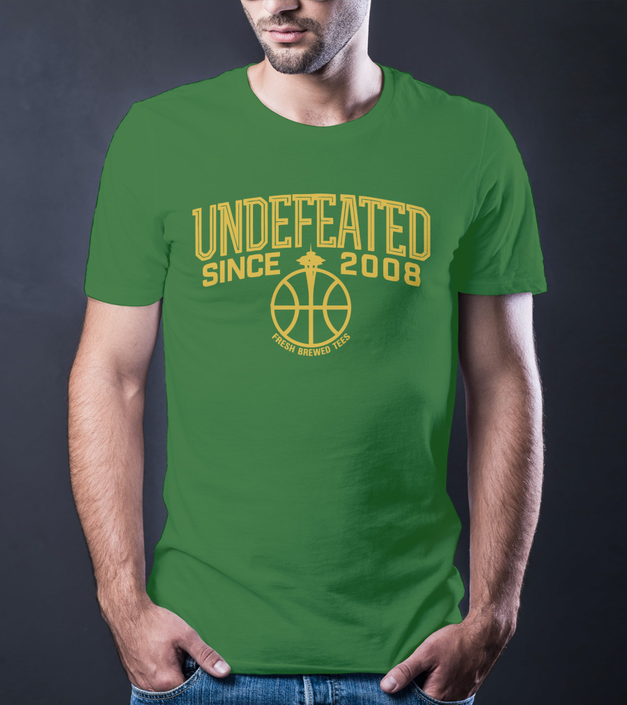 Undefeated Since 2008 Fresh Brewed Tees Basketball T-Shirt