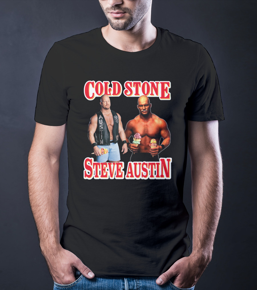 Cold Stone Steve Austin Ice Cream Wrestler Crossover T-Shirt