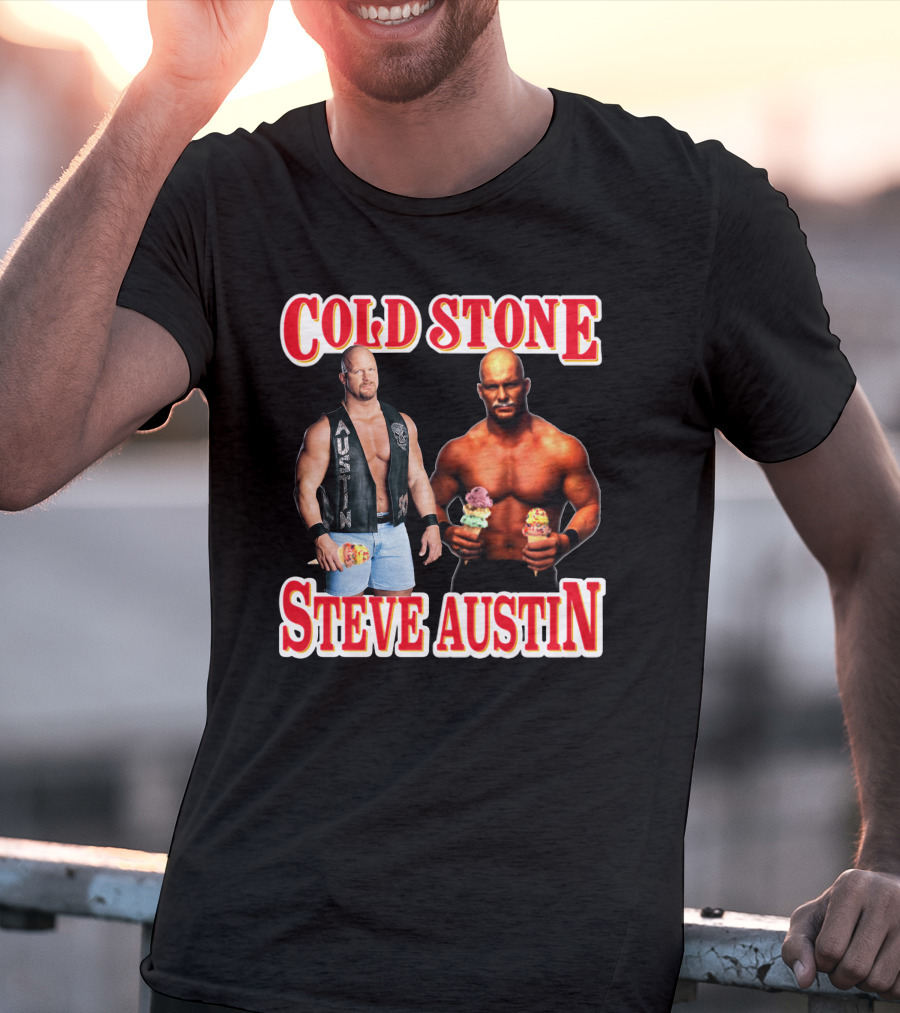 Cold Stone Steve Austin Ice Cream Wrestler Crossover T-Shirt