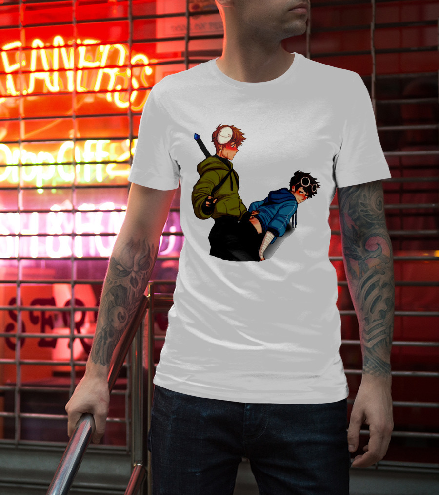 DreamNotFound Fanart Characters Fantasy Hoodie Sword Virtual Goggles T-Shirt