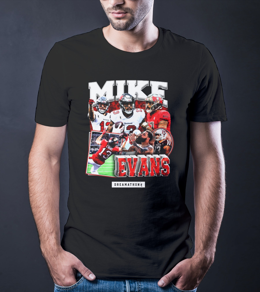 MIKE EVANS DREAMATHON FOOTBALL PHOTOS COLLAGE T-Shirt