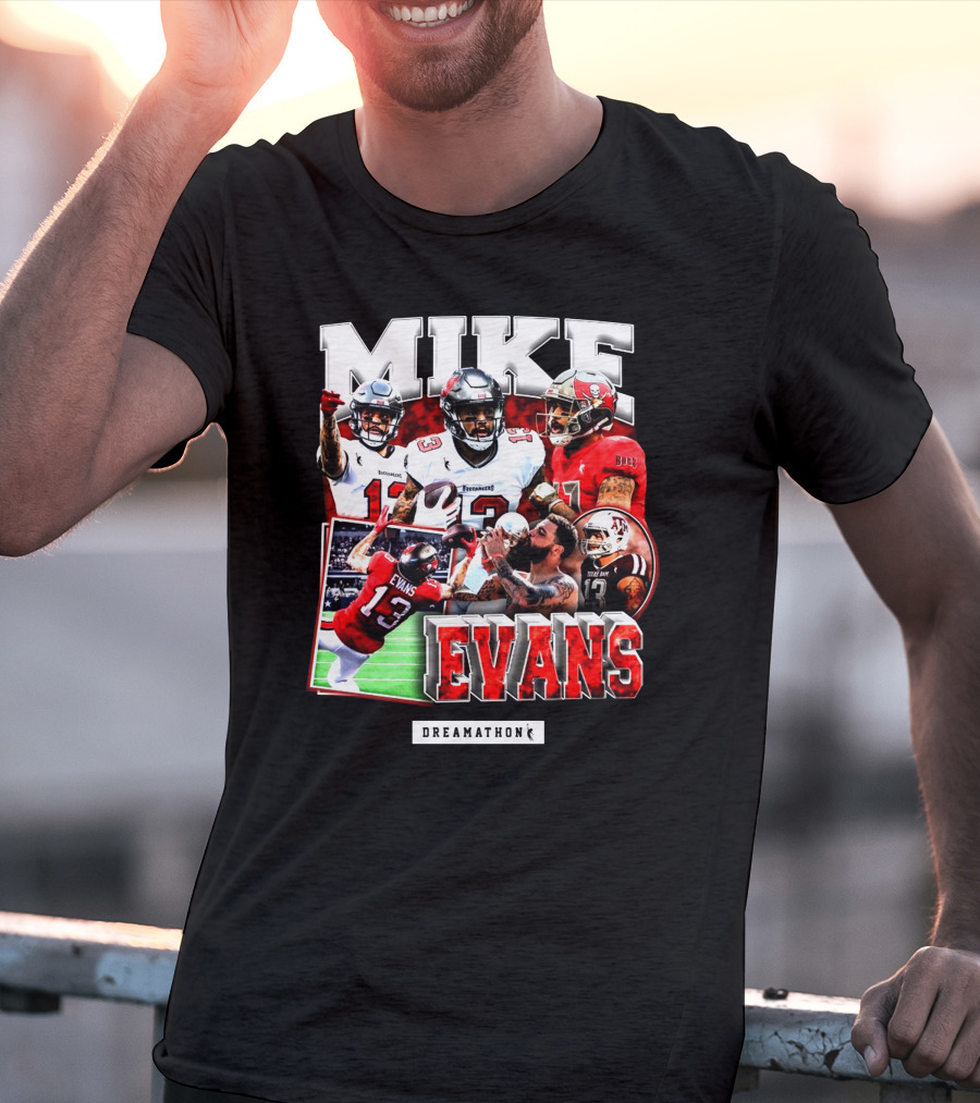 MIKE EVANS DREAMATHON FOOTBALL PHOTOS COLLAGE T-Shirt