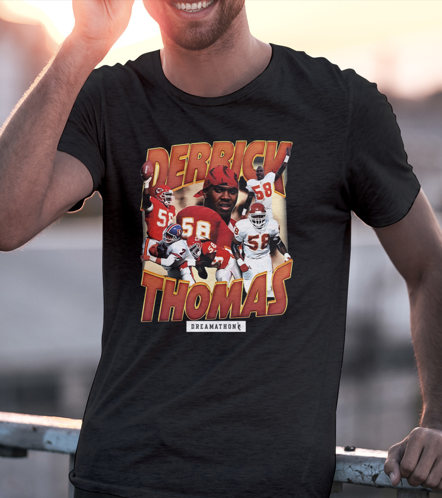 Derrick Thomas Dreamathon Football Legends 58 T-Shirt