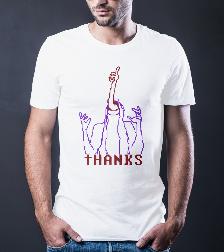 Thanks Faith All Endings And All Deaths Thumbs Up Outline T-Shirt