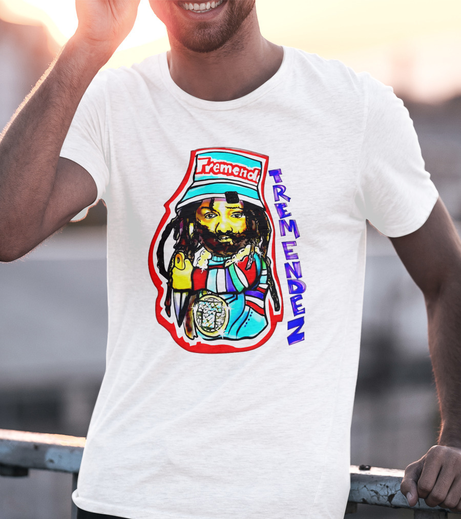 Kanye West Tremendez Tremend Red Blue Colorful T-Shirt