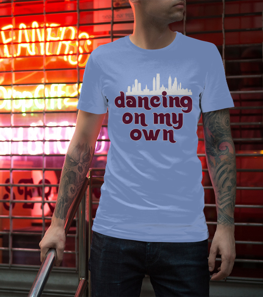 Phillies Dancing On My Own City Skyline T-Shirt