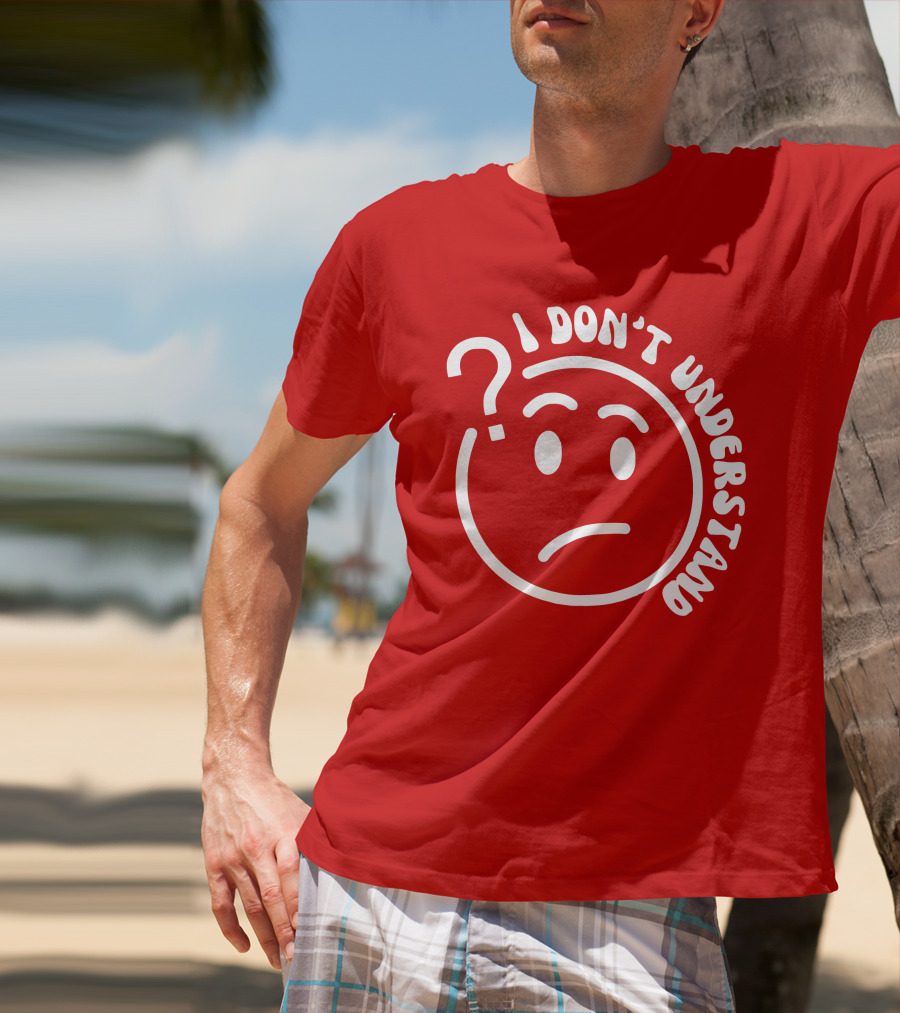 I Don’t Understand Question Mark Face Cropped T-Shirt