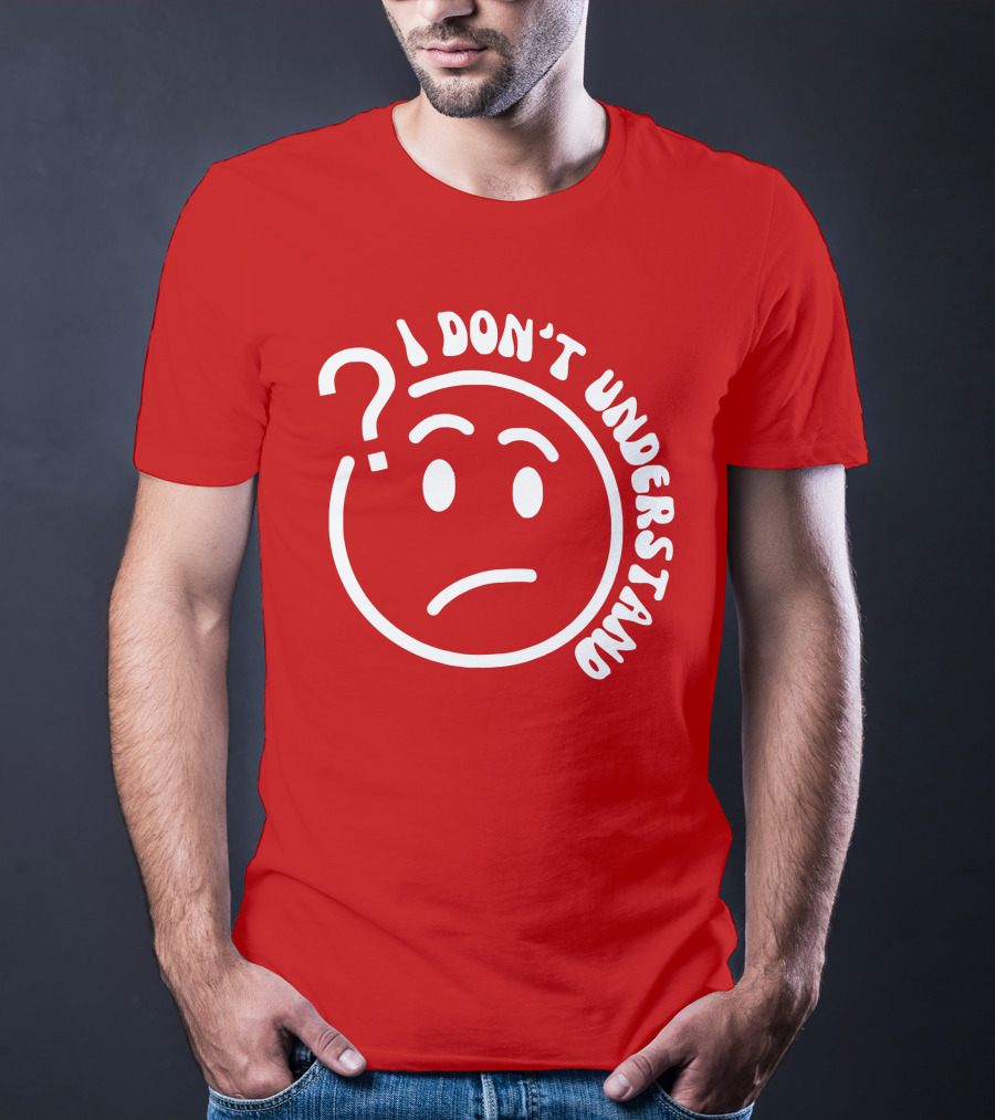 I Don’t Understand Question Mark Face Cropped T-Shirt