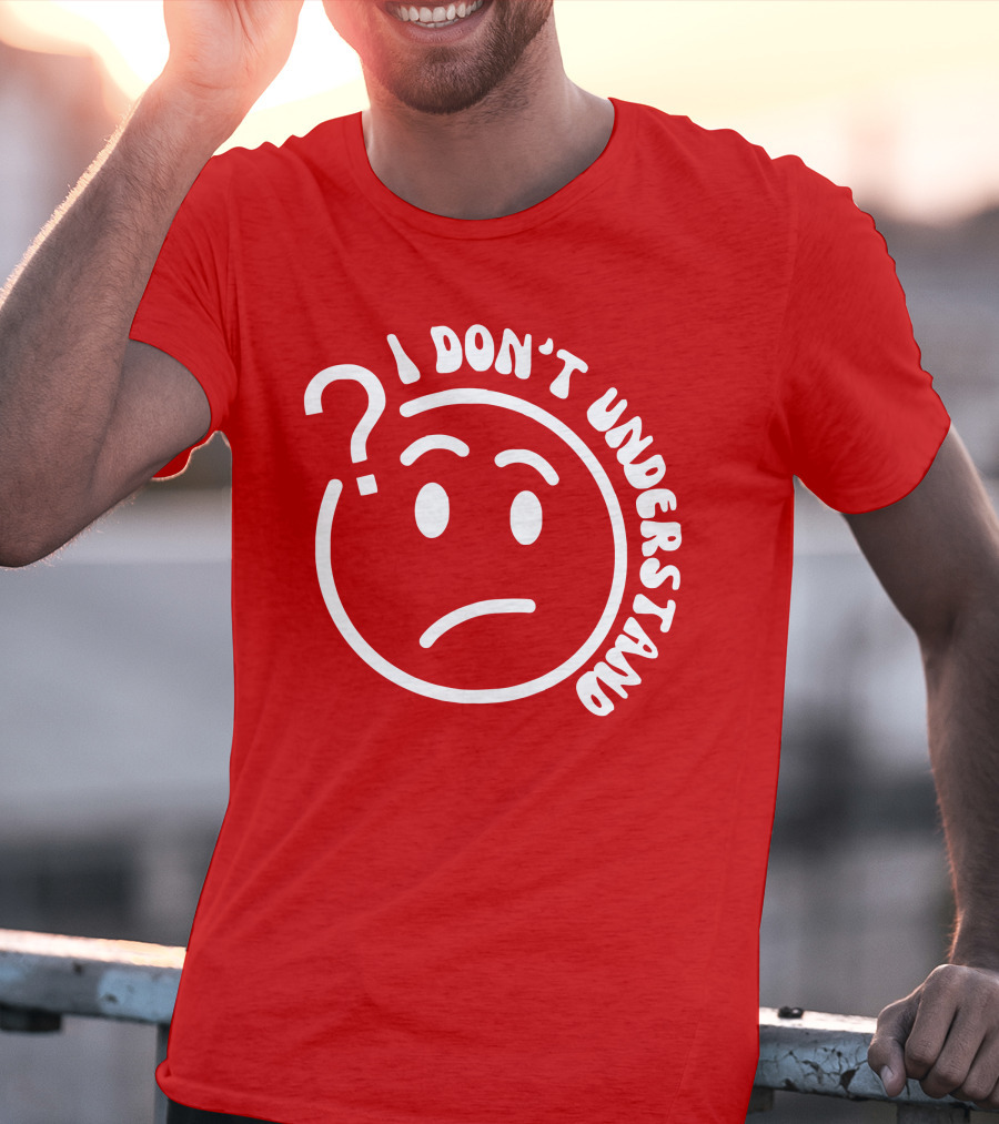 I Don’t Understand Question Mark Face Cropped T-Shirt