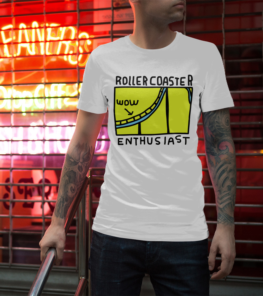 Roller Coaster Enthusiast Wow T-Shirt