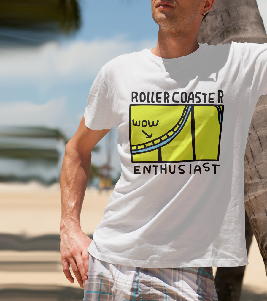 Roller Coaster Enthusiast Wow T-Shirt
