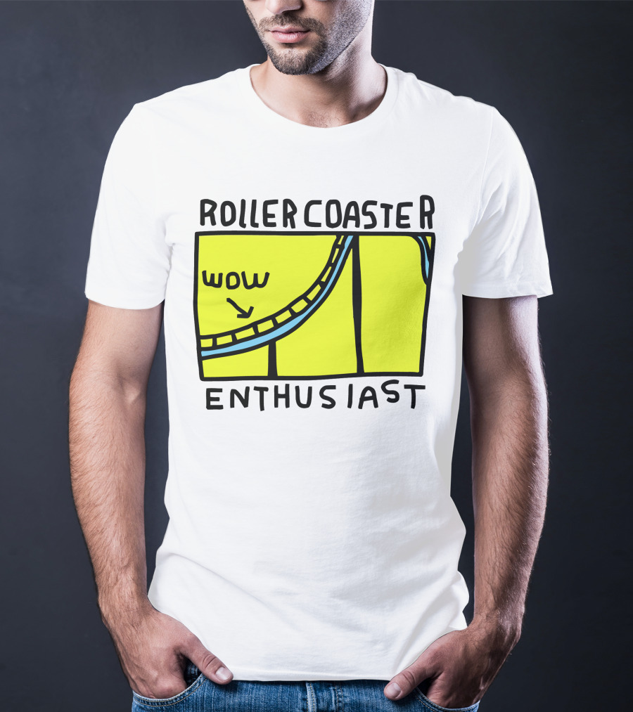 Roller Coaster Enthusiast Wow T-Shirt