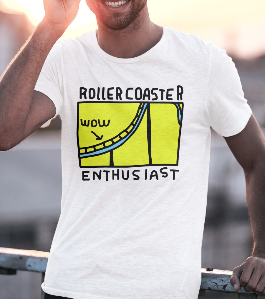 Roller Coaster Enthusiast Wow T-Shirt