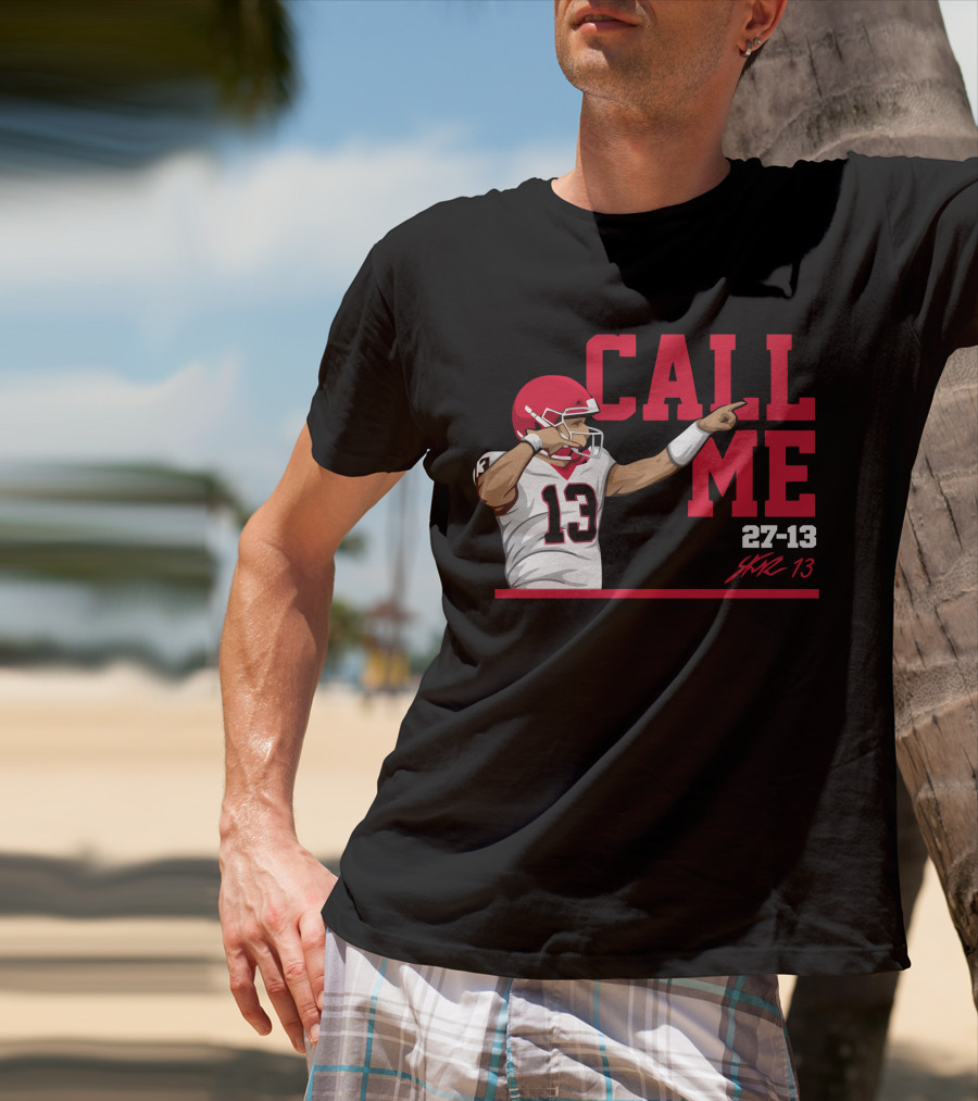 Call Me Stetson Bennett 27-13 Player Number 13 Football T-Shirt